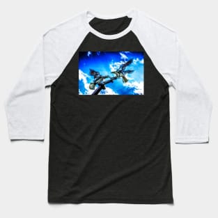 Buzzards Fighting In Flight Baseball T-Shirt